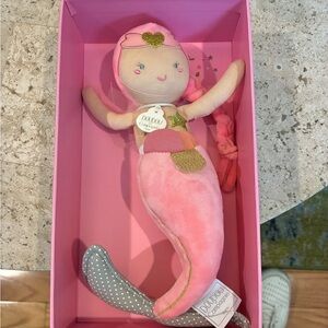 Doudou et Compagnie Paris collectible plush mermaid. Ma Jolie Sirene.